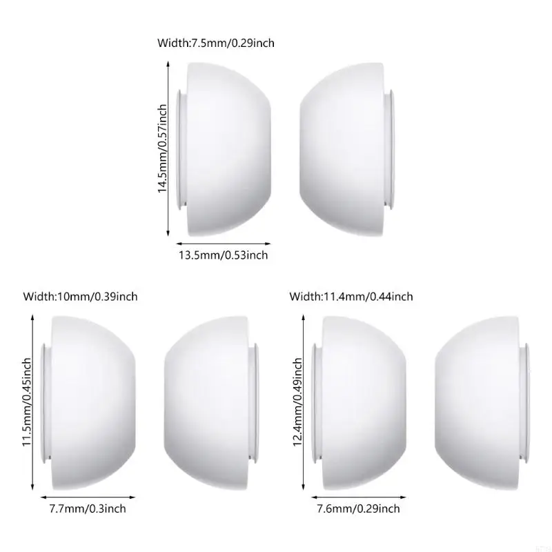 573a silicone earbuds เคล็ดลับที่เข้ากันได้สำหรับ gen earbud หลายขนาด