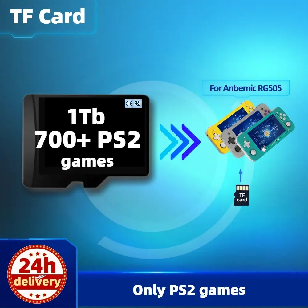 Scheda di memoria (TF) 1T per Anbernic RG505 Rp3 Plus tutti gli emulatori gioco retrò preinstallato PS2 PSP Console portatile palmare 512G