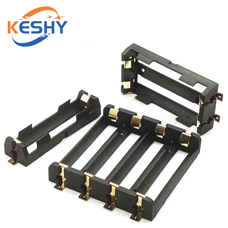 1x2x3x4x 18650 SMT Uchwyt na baterie 18650 SMD Pojemnik na baterie Pojemnik na baterie Power Bank z brązowymi pinami Akumulator SMT — zdjęcie produktu 2