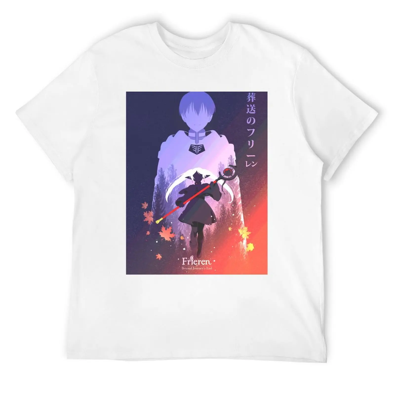 Himmel x Frieren Sousou no Frieren T-Shirt customizeds blue archive man clothes Men's cotton t-shirt