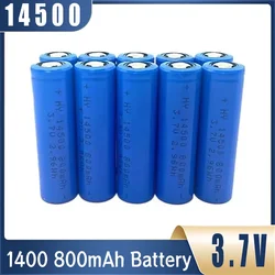 Akumulator 3,7 V 800 mAh 14500 Akumulator litowo-jonowy 5C do golarek Pilot zdalnego sterowania 219c / Xpg2 / LH351D 519A Latarka