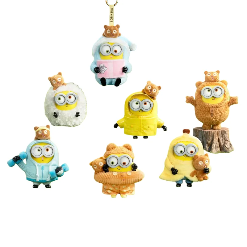 

Новые оригинальные 52 игрушки Bob & Tim Minions Better Toggther Series слепая коробка Коллекционные куклы Kawaii Модные игрушки Брелок Орнамент Подарок