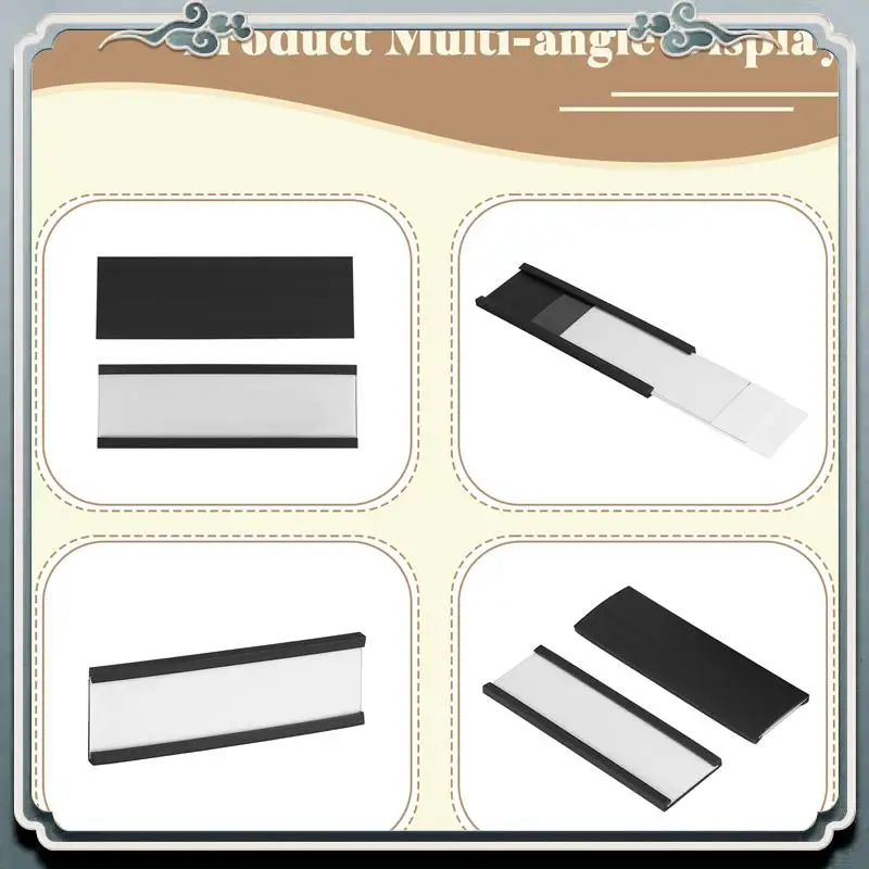 Premium 30Pcs Magnetic Label Holders,Sign And Ticket Holder,Holders For Metal Shelf Label Organization, Whiteboard