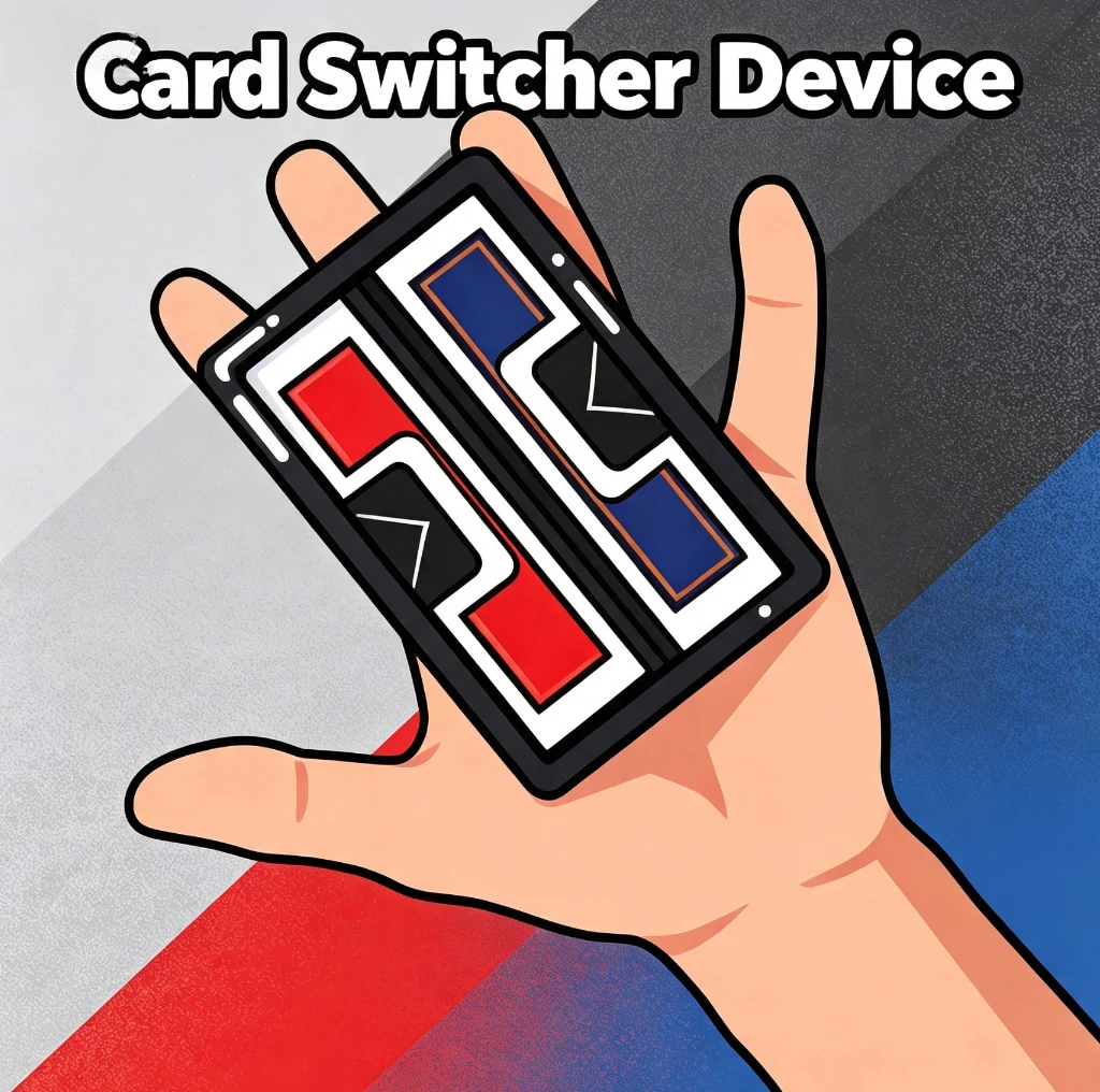 Professional Magic Card Switcher Device Invisible One-Second Deck Swap Tool Magicians Compact Card Box Holder Magic Tricks Props