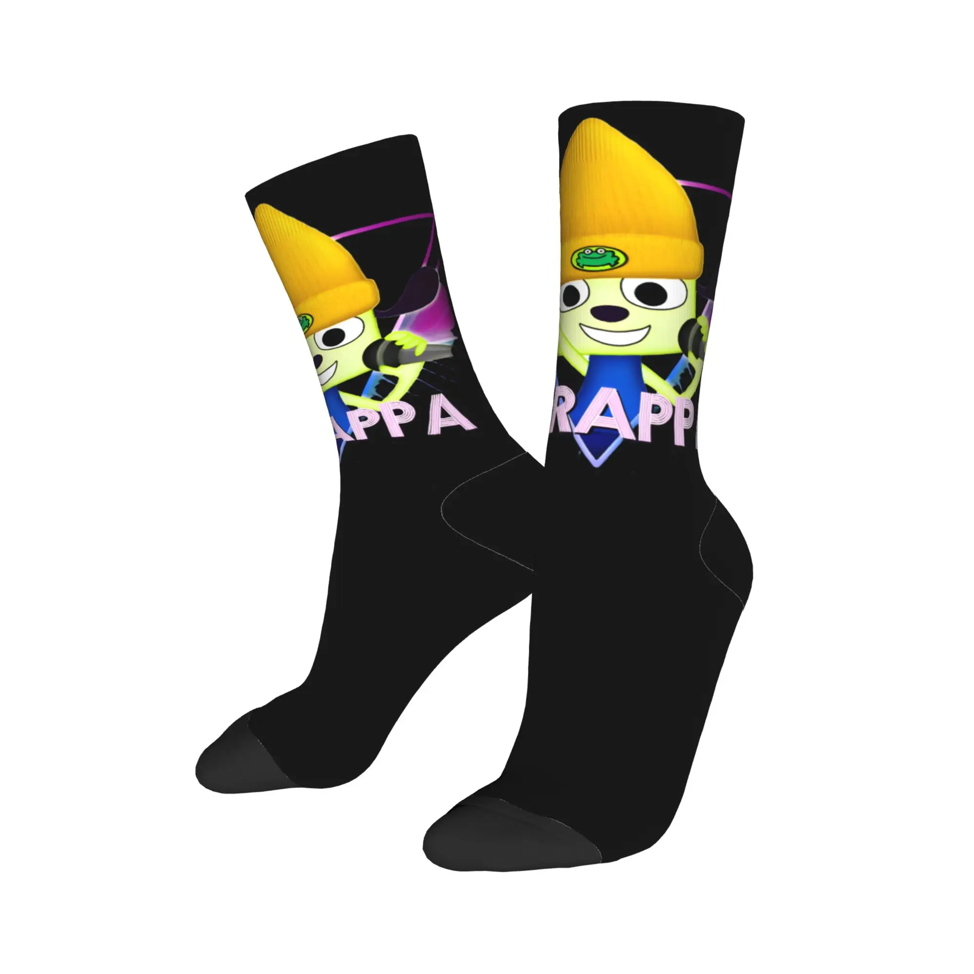 PaRappa The Rappers Stockings  Pattern Funny Socks Spring Anti Sweat Socks Men Running Sports Soft Socks