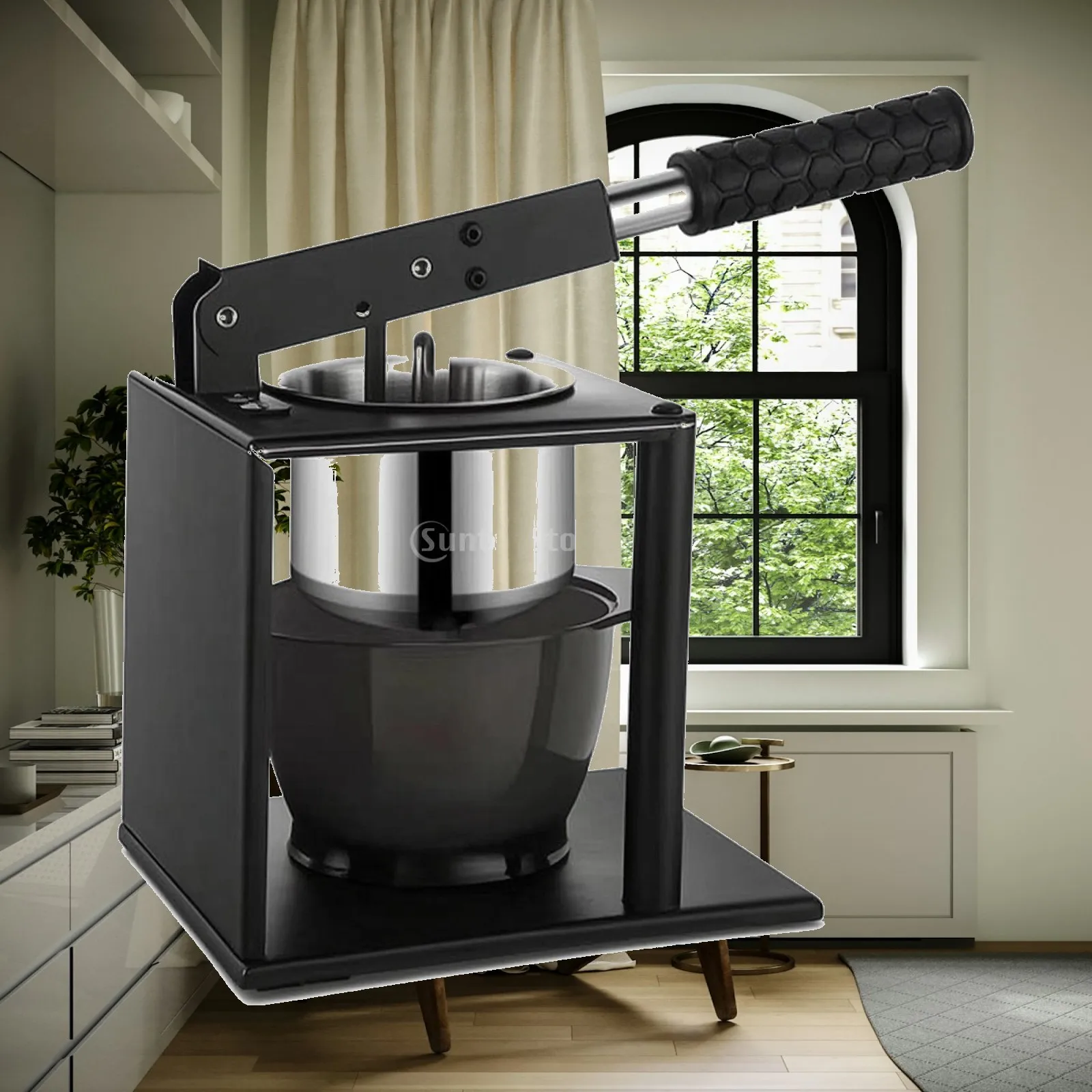 Stainless Steel Press Juicer Heavy Duty Manual Juicer with Lever Compact Fruit