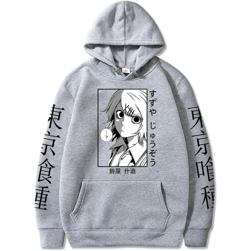 Tokyo Ghoul hoodie anime hoodies juuuou Suzuya printed long sleeve oversized sweatshirts pullovers Harajuku men's clothes