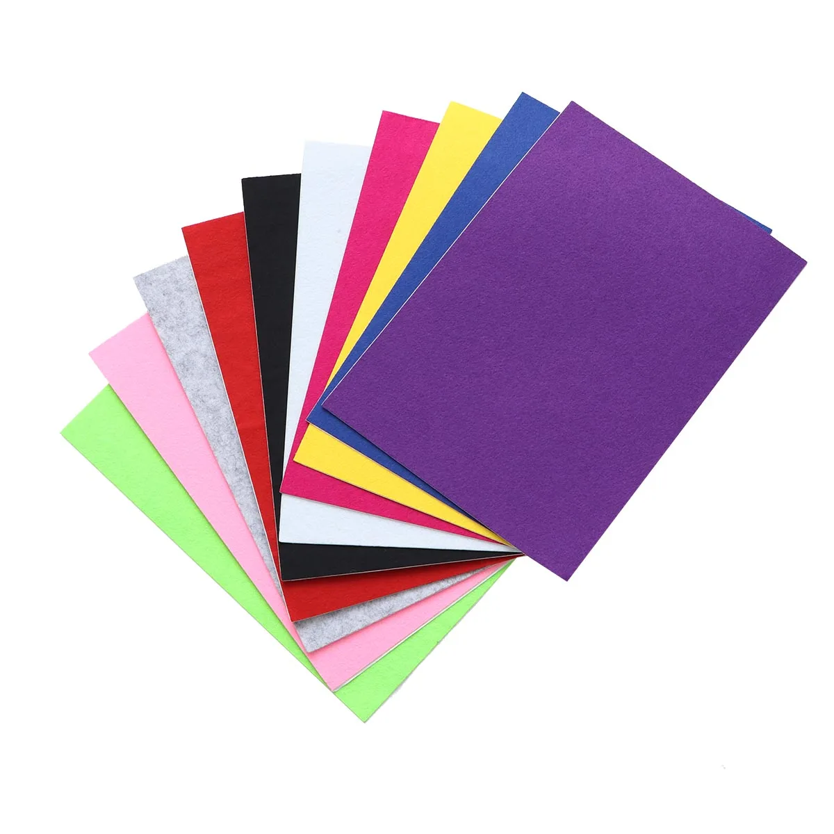 

15 pcs Colored Felt Cloth Self Adhesive Material Craft Decoration Holiday New Year Fabric Kindergarten DIY Artistic Needs