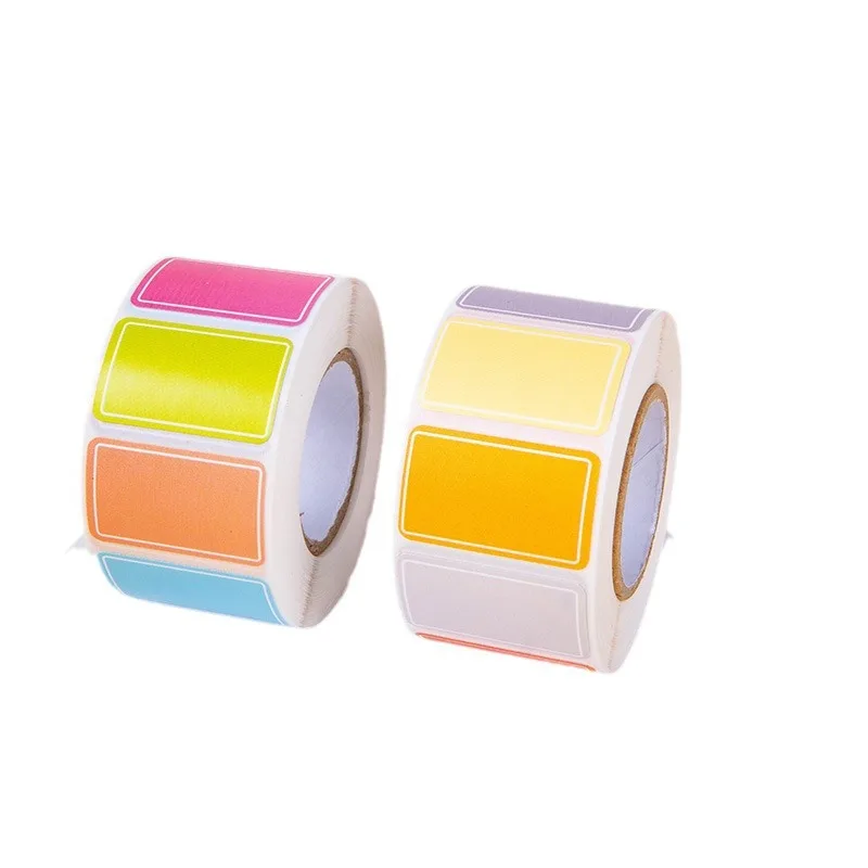 500pcs Color Label Paper Stickers Waterproof Self-adhesive Writable Index Mark Classification Stickers Seal Price Label Sticker