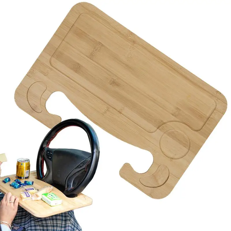 Steering Wheel Tray Car Laptop Computer Desk Mount Stand Car Steering Wheel Dining Table Bracket Drink Food Coffee Tray Board