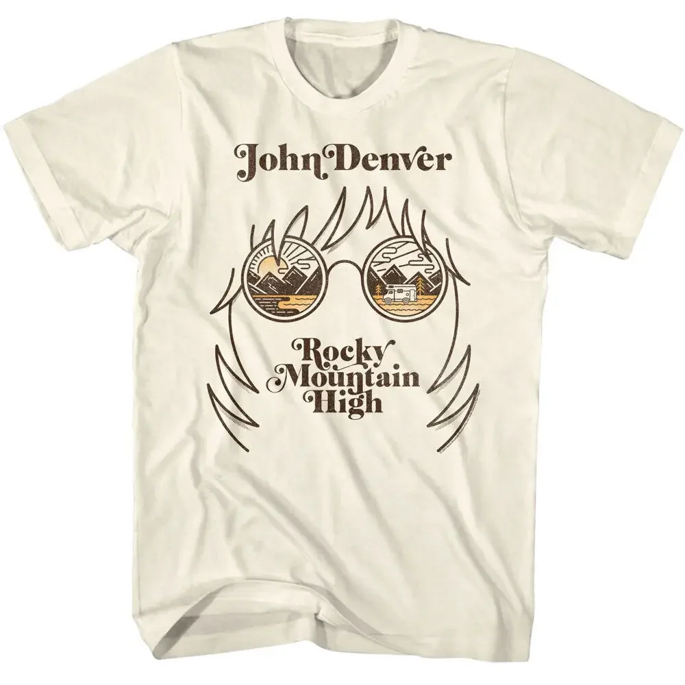 John Denver Rocky Mountain High Men's T-Shirt Glasses Country Road MusicAnime pattern luxury brand retro