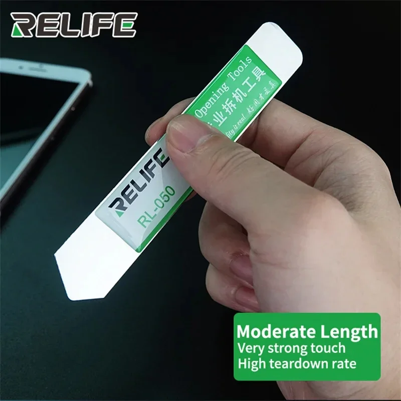 

RELIFE RL-050 Professional Opening Tools High Strength Stainless Steel Mobile Phone Tablet LCD Screen Disassembling Pry Spudger