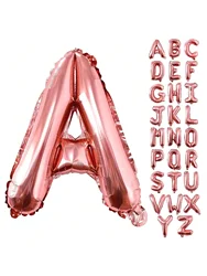 40 inch party balloons, holiday and birthday letter balloons (rose gold)