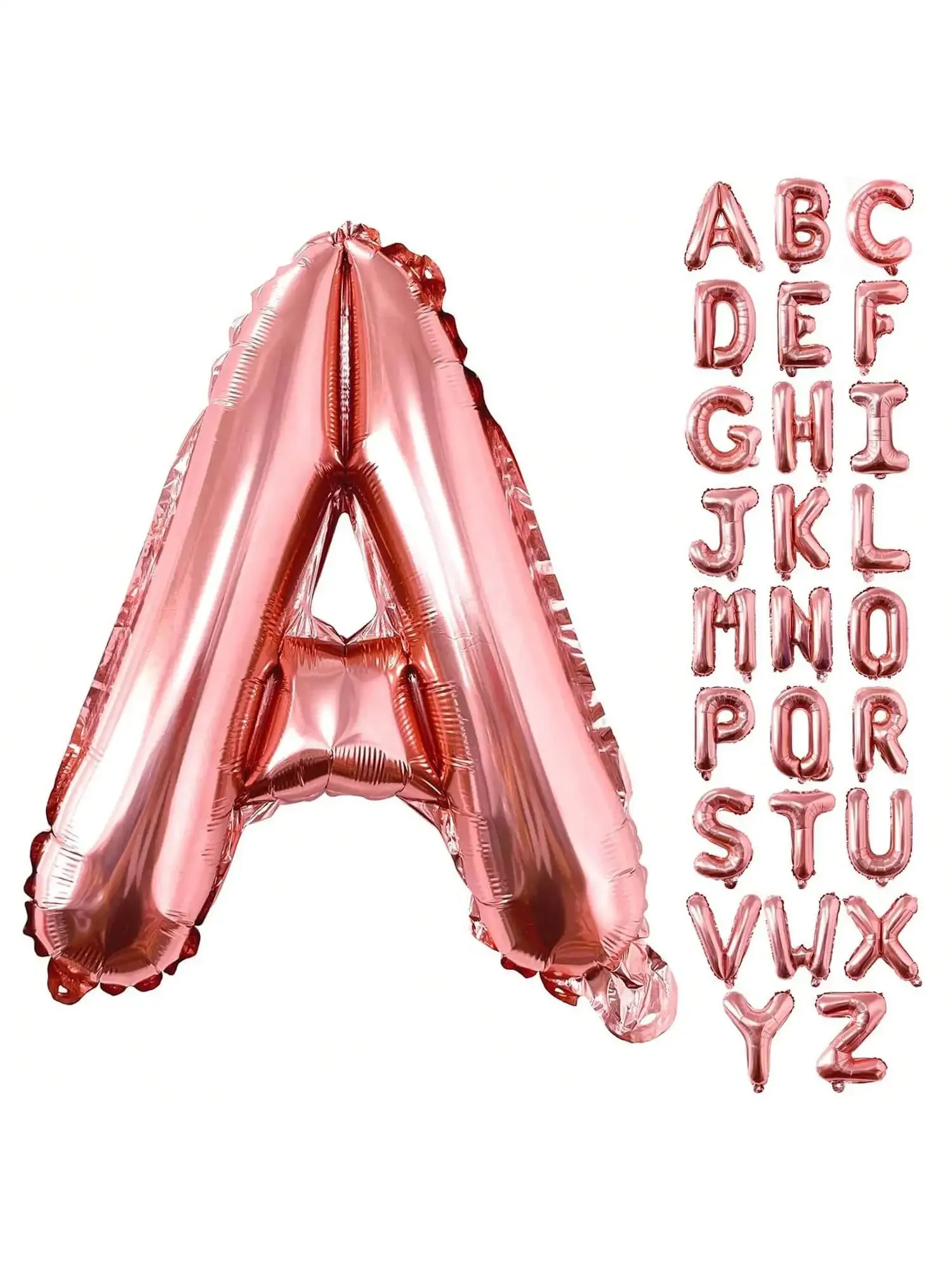 40 inch party balloons, holiday and birthday letter balloons (rose gold)