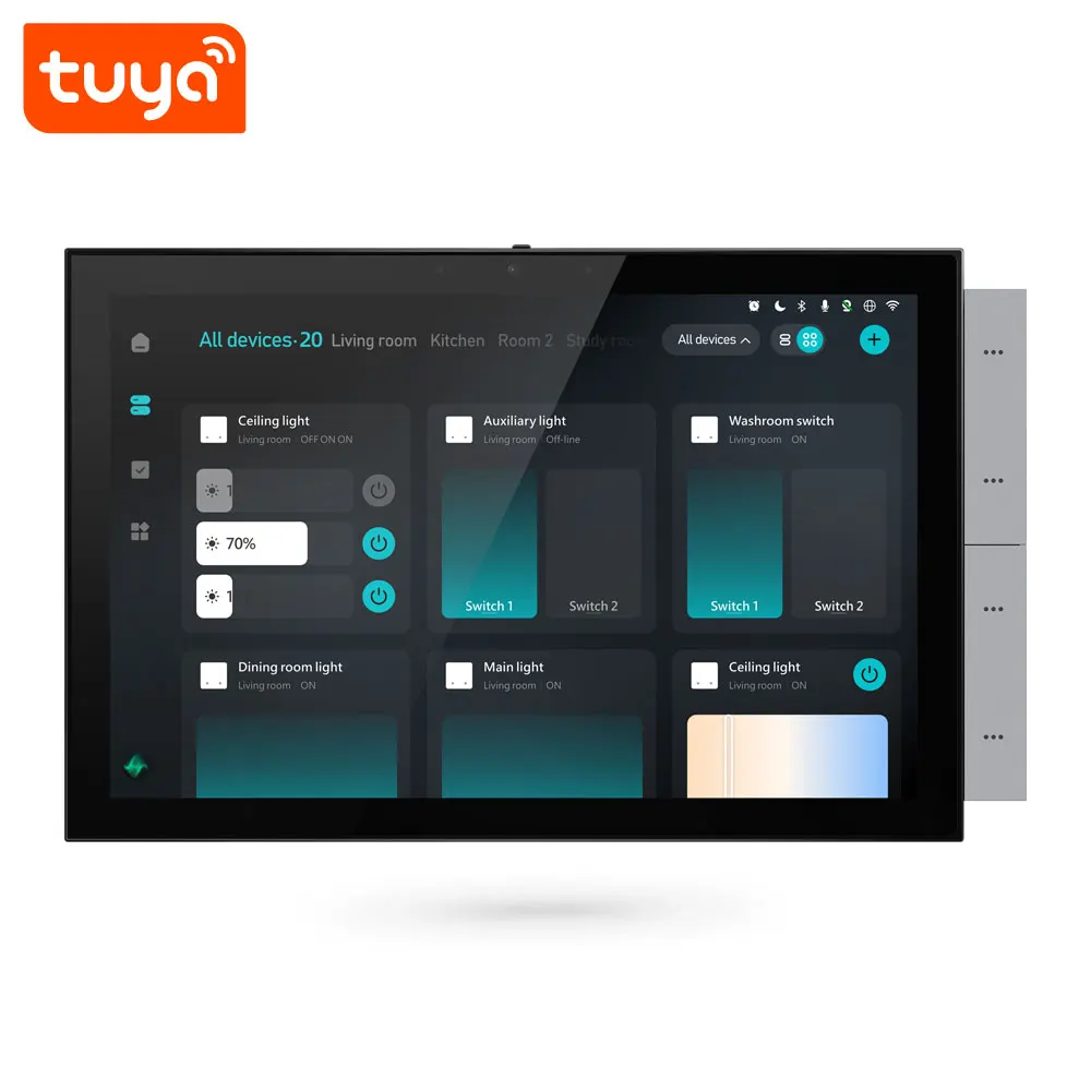 Hot Sale 10inch Tuya Smart Touch Screen Control Panel MAX Wall Switch With ZigBee Bluetooth Mesh Gateway Hub PST-TPA10