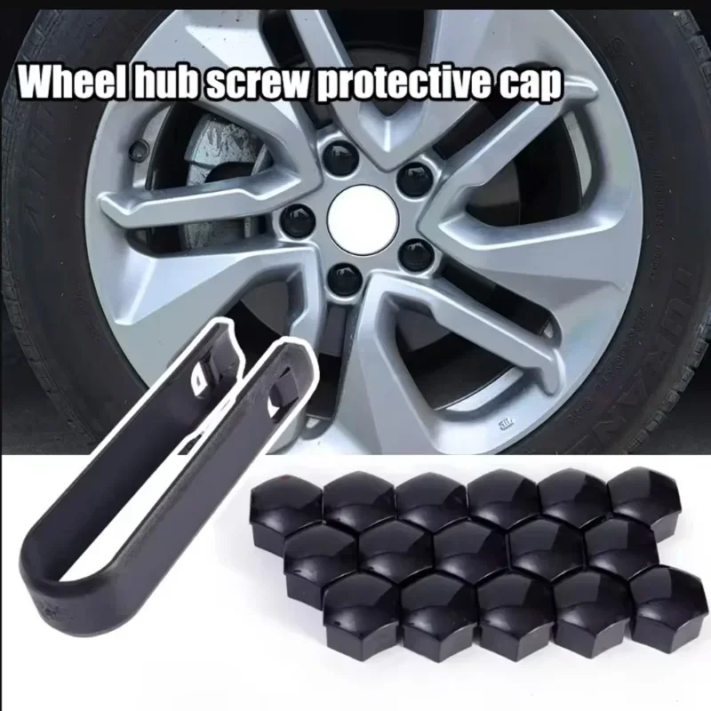 20Pcs Universal 17 19 21 mm Plastic Car Wheel Nut Covers Bolt Caps For Mercedes benz AMG W204 W203 W212 W211 GT Car Accessories