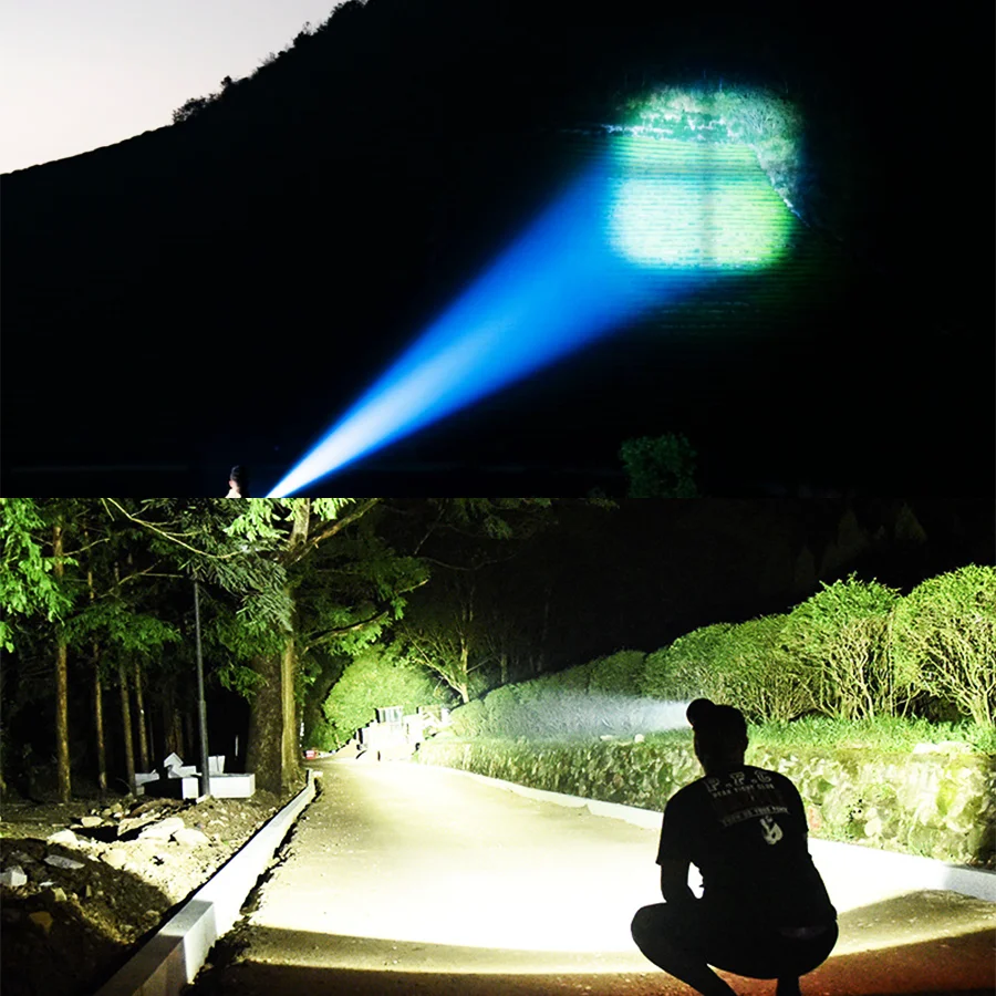 2026 New Super Powerful LED Headlamp Smart Sensor Headlight Strong Light 3500M Head Flashlight Rechargeable Fishing Head Lantern