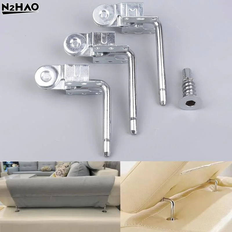 2Pcs Lazy Sofa Hardware Parts Headrest Folding 105-135mm Lift Up Hinges Height Angle Adjuster Mechanism Furniture Accessories