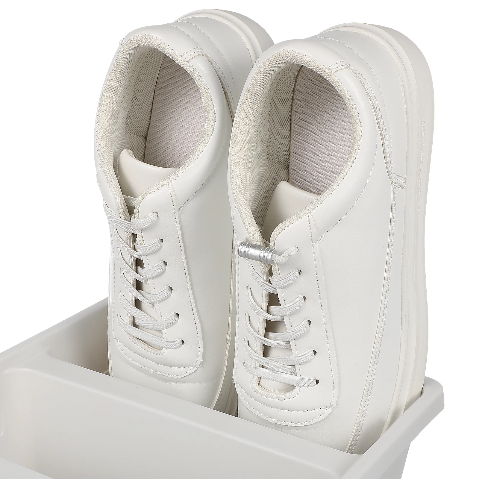 

2pcs Vertical Rack Thickened Storage Holder For Shoe Shelf No Hole Installation Frosted Surface Strong Load Bearing