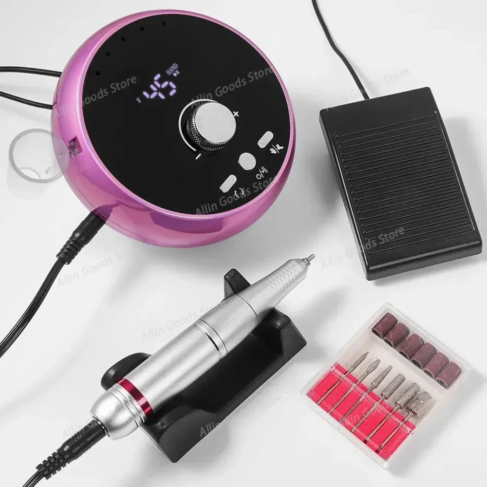 45000RPM Electric Nail Drill Professional Manicure Machine With Brushless Motor Nails Sander Set Nail Salon Polisher Equipment