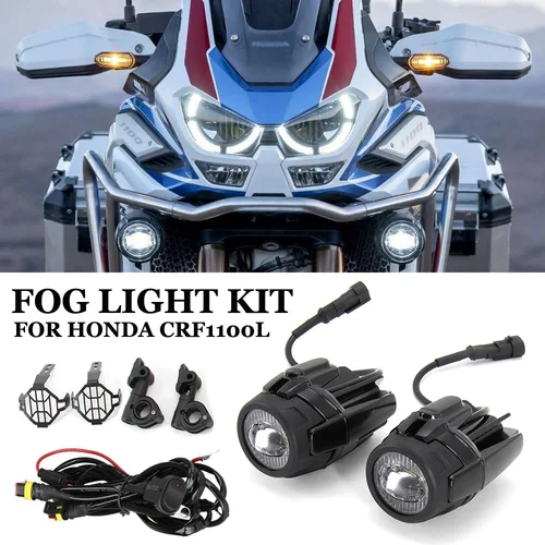 Imagen 1 del producto Accesorios para motocicleta, luces antiniebla para HONDA CRF 1100 L CRF 1100L CRF1100L Africa Twin LED, Kit de lámparas de conducción auxiliares