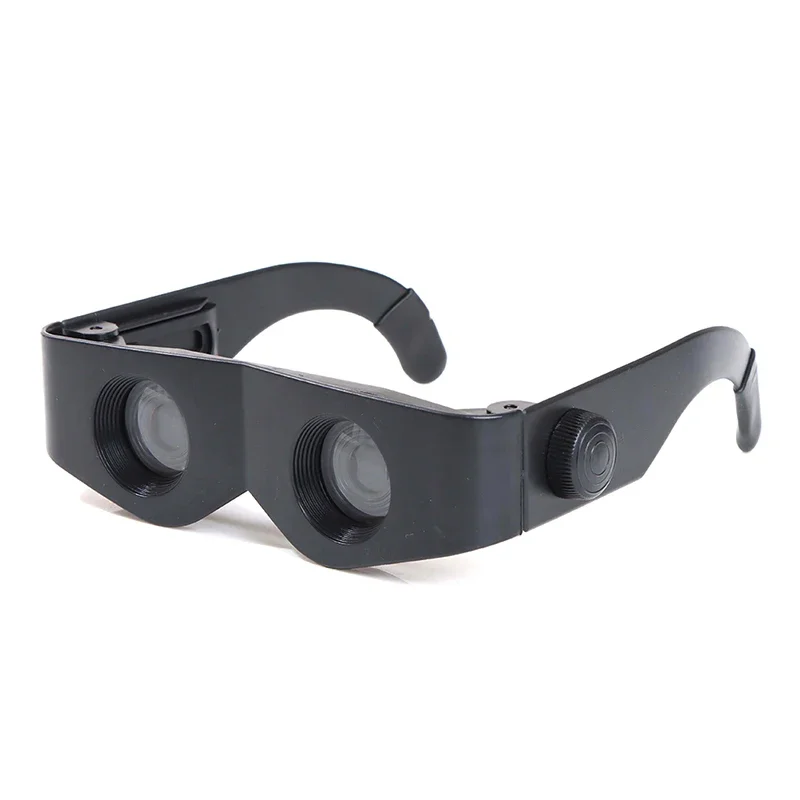 1PC Schwarz Tragbare Gläser Stil Teleskop Lupe Fernglas Für Angeln Wandern Konzert Haupt Body15*4,5*3,5 cm
