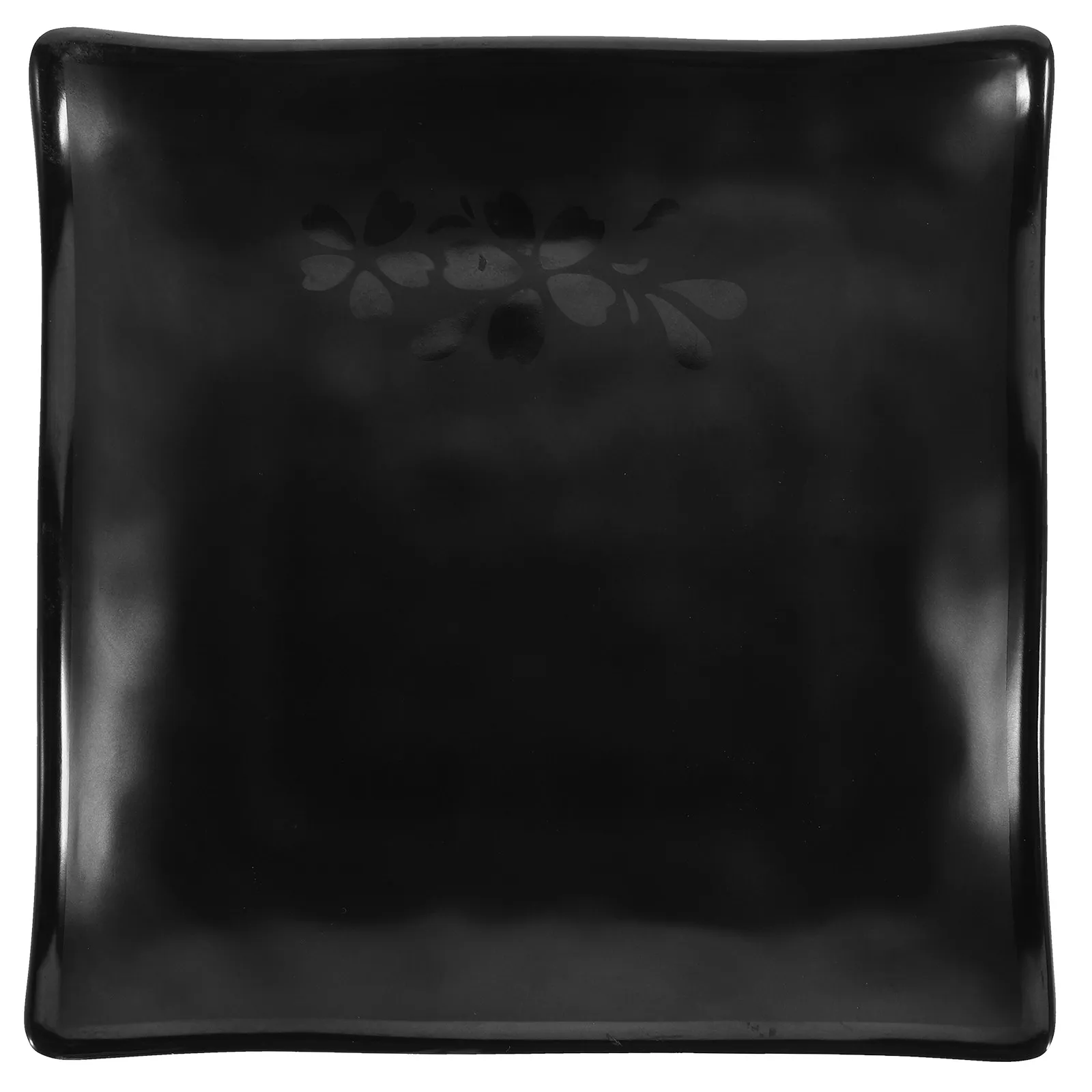 1 pièce, assiette carrée en mélamine de qualité supérieure, design créatif et élégant, idéale pour servir des desserts, des fruits, des salades, des gâteaux, pour les fêtes à la maison, les banquets et les mariages.