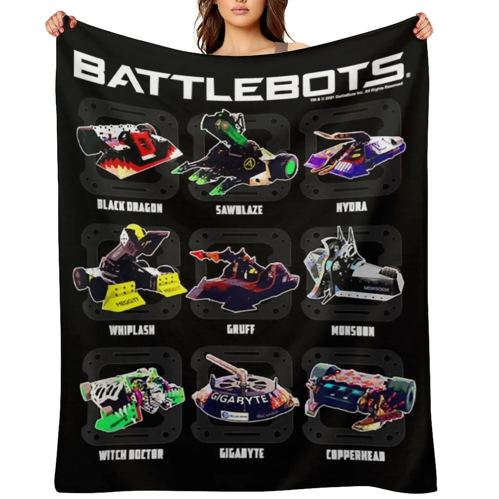 

BattleBots Group Robot Photo Box Up Classic Throw Blanket anime for sofa Thermal Weighted Blankets