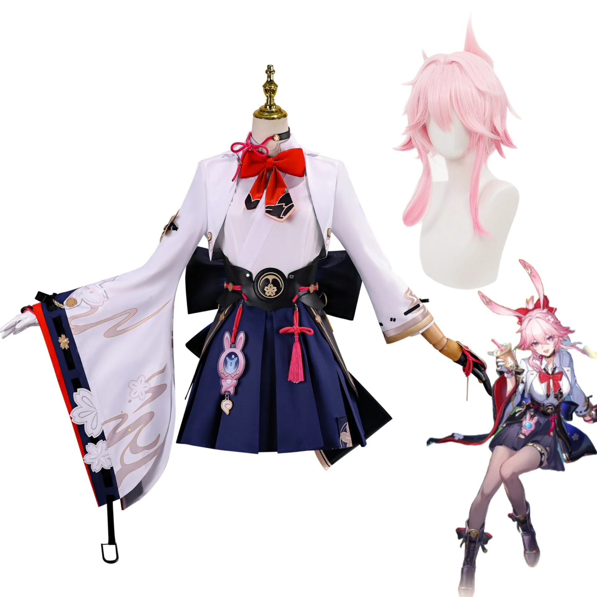 

HSR Evanescia Cosplay Costume Honkai: Star Rail Evanescia Coat Dress Accessories Full Set Anime Role Playing Costume