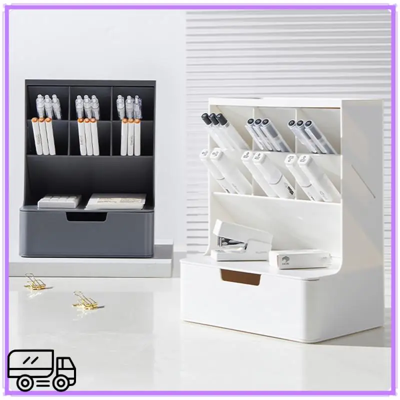 

High Quality 6 +1 Drawer Desktop Storage Box Pencil Makeup Storage Box School Office Supplies Stationery