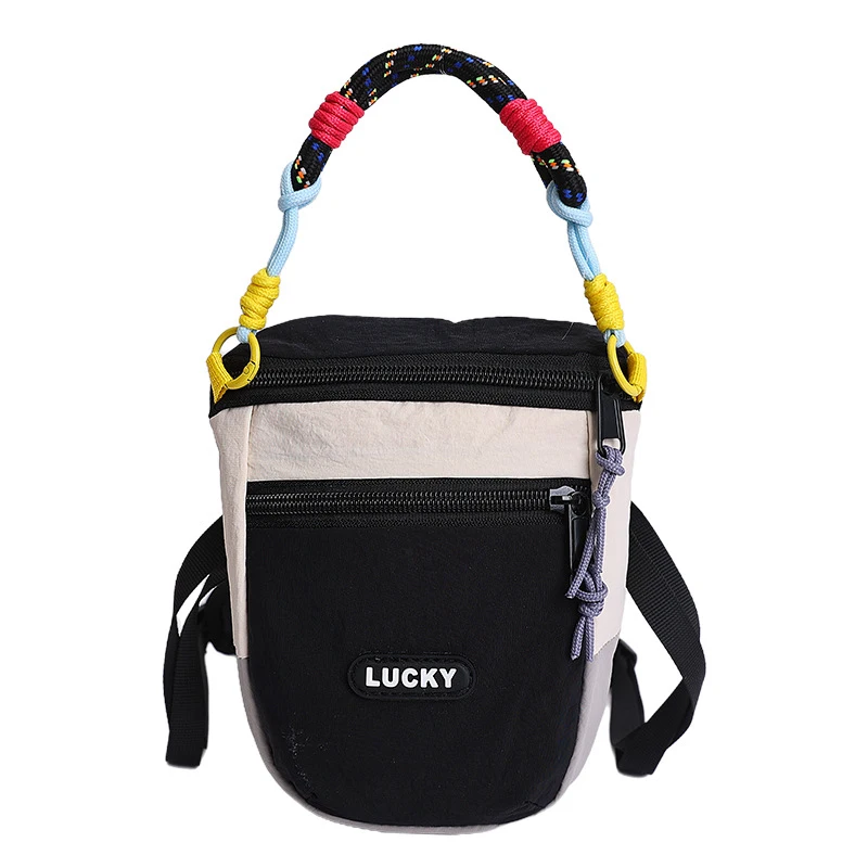 insAmerican-style color-blocking small crossbody bag for women2026Spring new trendy versatile casual crossbody phone bag