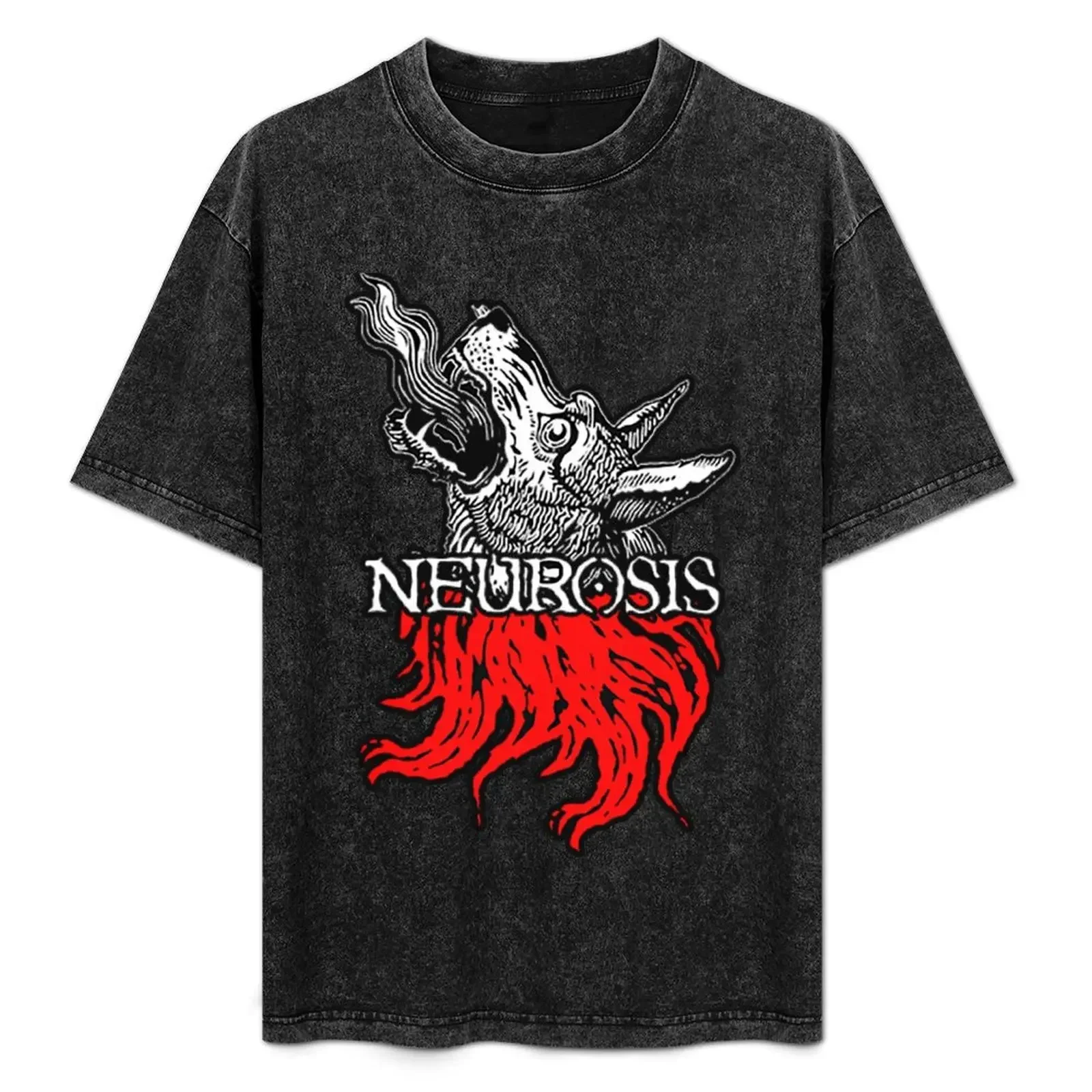 

Neurosis band washed t shirt animal avatar printed T-Shirt street wear sports fans funny t shirts for men and women