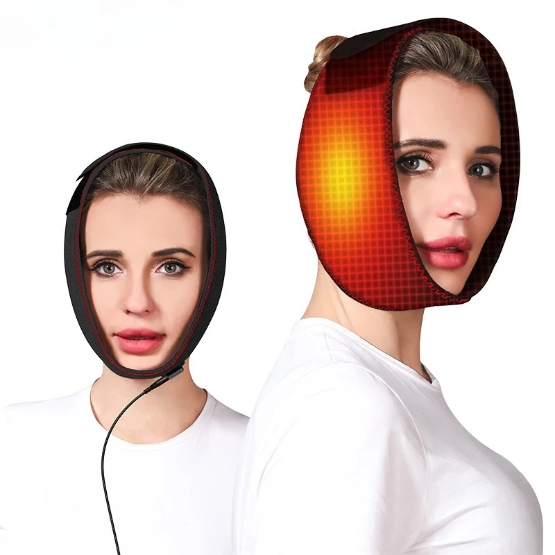 

Jaw Electric Heated Pad Jaw Wrap 3-Level Heat & Timer Facial Muscle Relax Jaw Joint Comfort Daily Facial Care