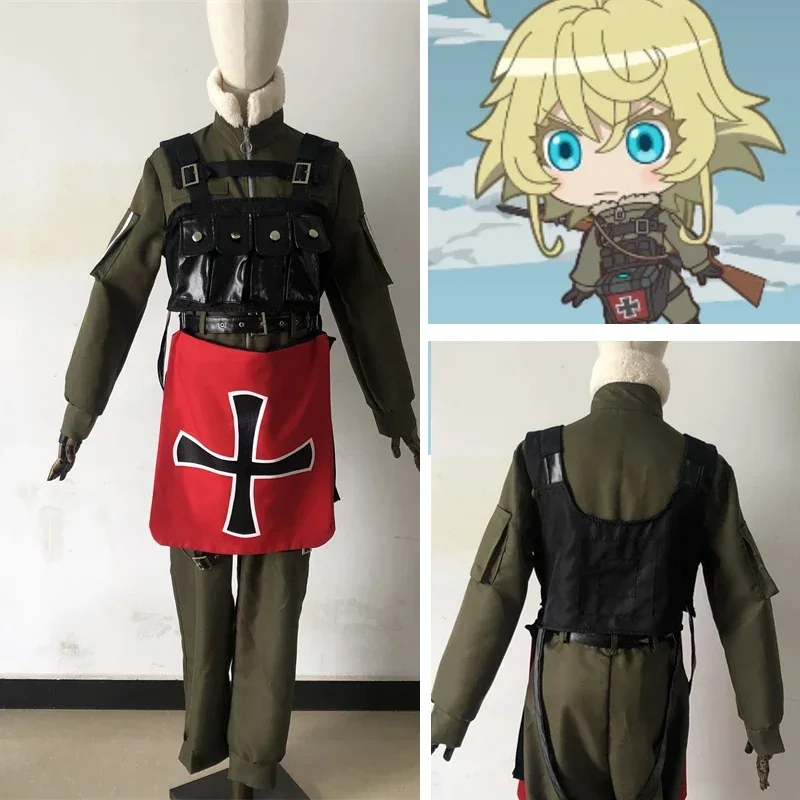 Saga Of Tanya The Evil Tanya Von Degurechaff uniform Cosplay Costume custom-made