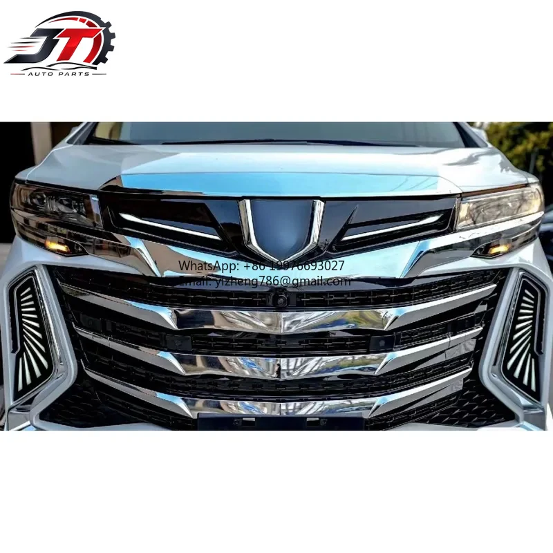 New style Hot Selling Car Parts to Toyota Alphard Century Hawk Black Chrome Electroplating Grill Kits for Toyota Alphard 2019-On
