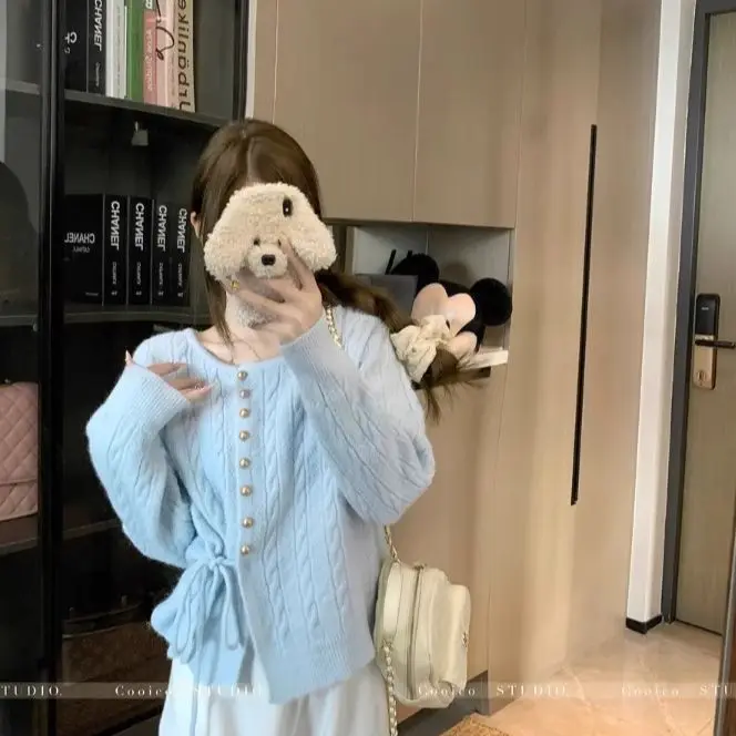 Pulls Jumpers Cardigans Femmes Léopard Alpaga Zèbre Imprimé Surdimensionné Style Occidental Cowgirl Frontier Rétro Extérieur Hiver Chaud