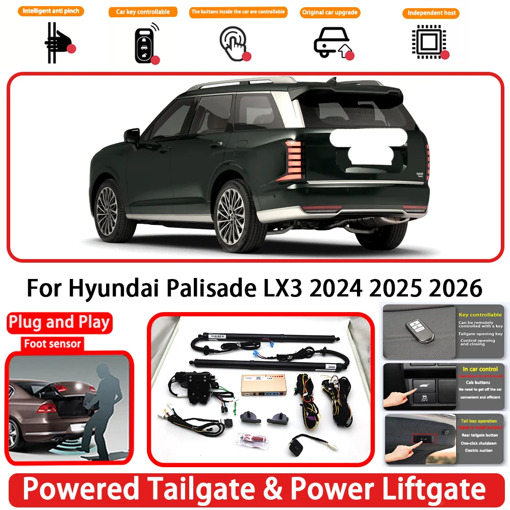 for Hyundai Palisade LX3 2024 2025 2026 OEM Plug and Play Auto Powered Tailgate Power Liftgate Rear Trunk Opener System