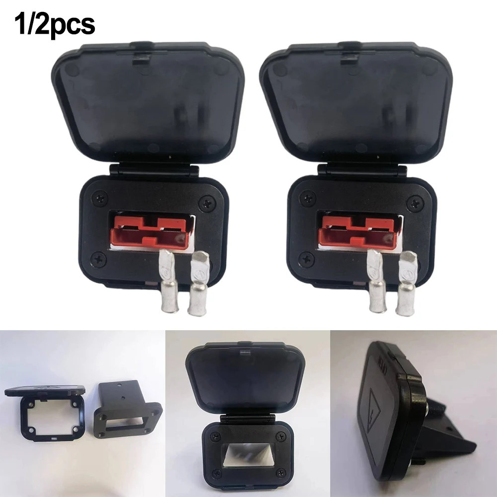 

1/2pcs 50A For Anderson Plug Connector Flush Mount Bracket Panel Cover For Caravan Camper Boat Truck Cable Connectors Plug