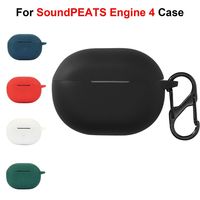 Silicone Bluetooth Earphone Case Dustproof Washable Wireless Earbuds Cover Anti Scratch Anti-drop for SoundPEATS Engine 4