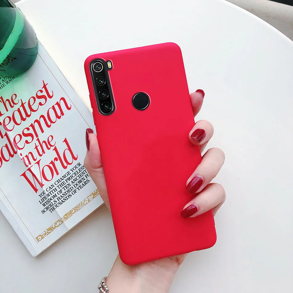Candy Solid Color Silicone Case For Xiaomi Redmi Note 8T 8 9 9S 10 Pro 9T 8 8A 9 9A 7 7A 5 5A 6 6A Soft TPU Matte Phone Cover image 6
