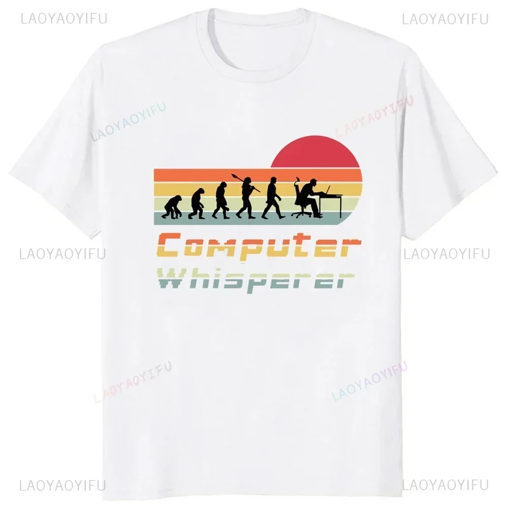 Funny Programmer Short Sleeve T-Shirt Software Developer Computer Engineer Nerd Tshirt Casual Fashion Loose Streetwear Man Tees