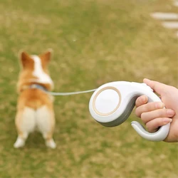 Mapden 3m 5m格納式犬の鎖耐久性のあるナイロンペット歩行器小型中型用の自動拡張犬リードロープ