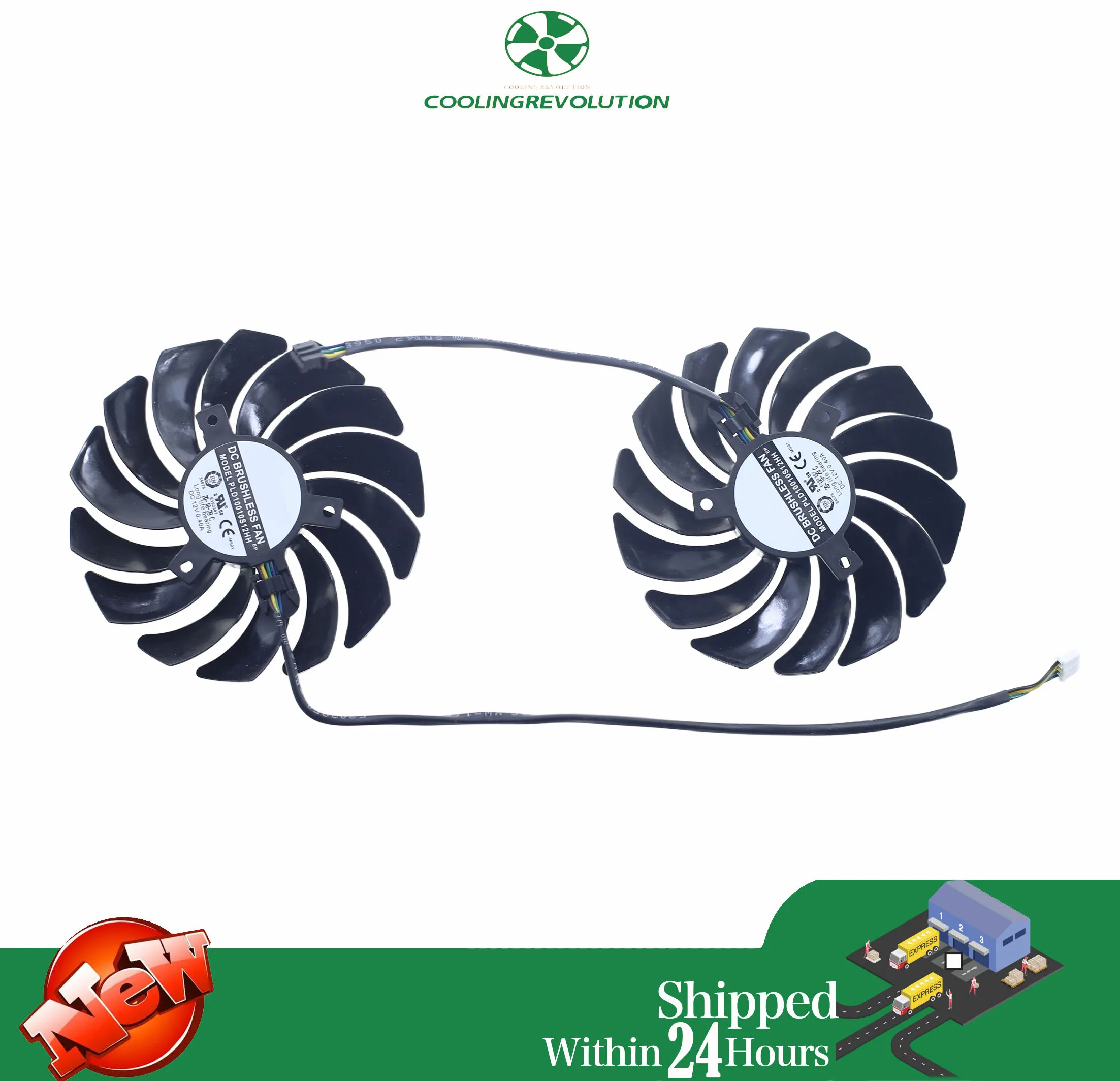 PLD10010S12HH 95mm DC12V 0.40A RTX3060 RTX3070 VGA Fan For MSI RTX