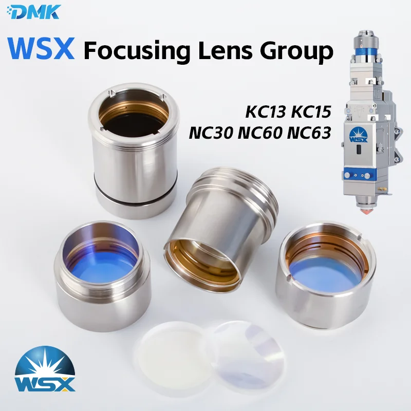 WSX Laser Cutting Focusing Lens Group Collimating Lenses With Holder For KC13 KC15 NC30 NC60 Fiber Laser Cutter Head