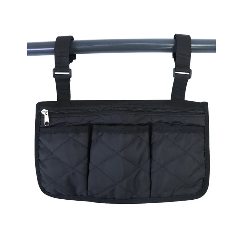 Multi-pocket Wheelchair Hanging Bag Portable Folding Seat Armrest Side Storage Bag Large Capacity Carry Bag Arm Rest Pouch