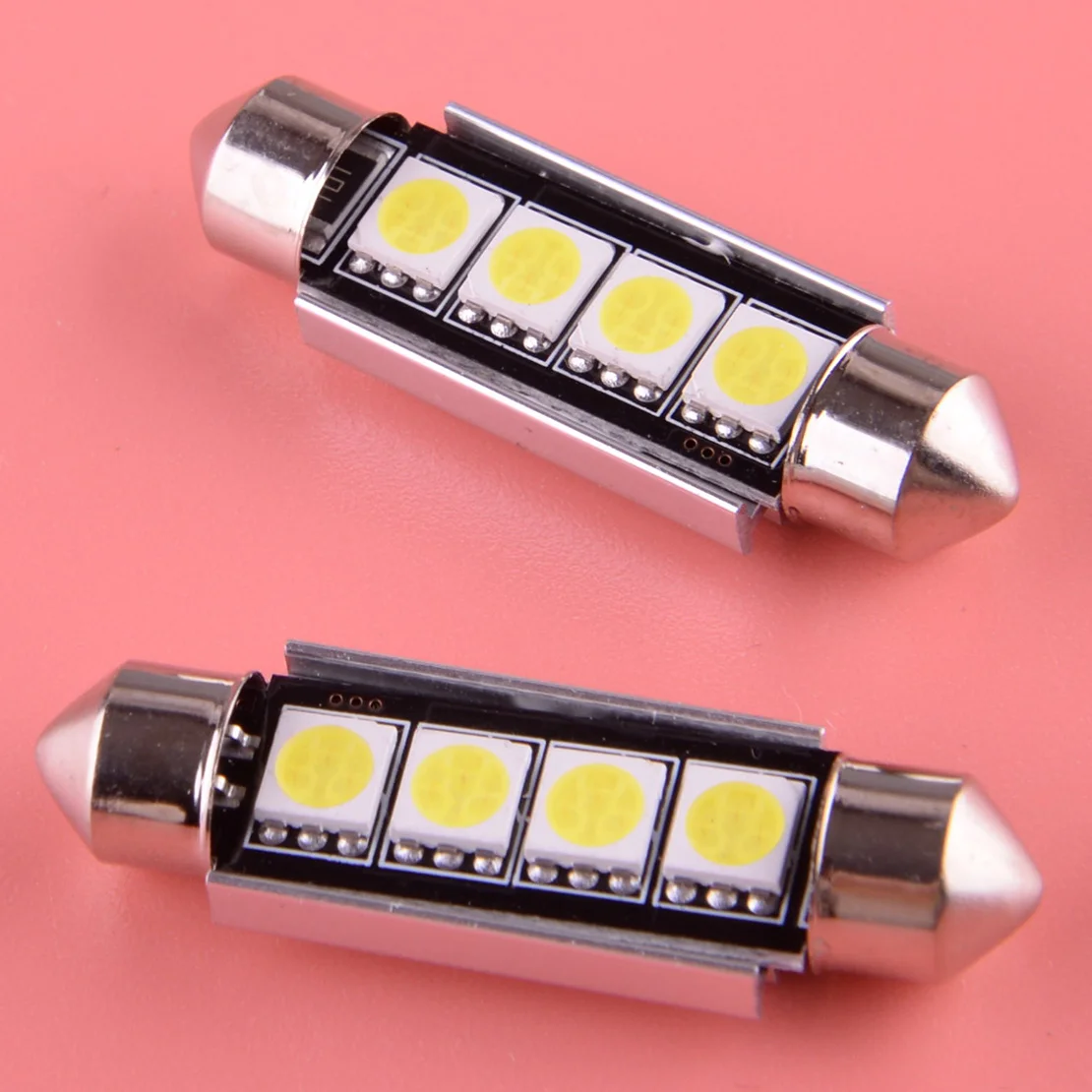 2Pcs LED White Interior Dome Lights Bulbs Aluminum 12V Fit for Kenworth T660 T600 T2000