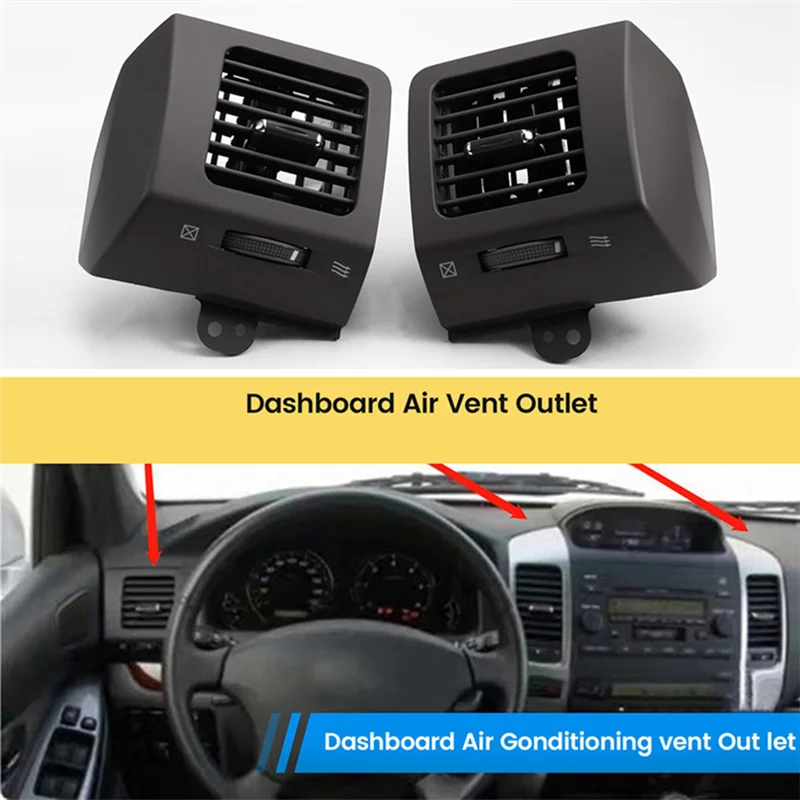 

Ac29-Dashboard Air Vent Air Conditioning Outlet Grille For Toyota Land Cruiser Prado LC120 2003-2009 Lexus GX470 2003-2009