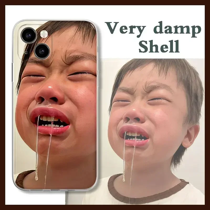 Super Ugly Crying Snot Kid IPhone 14 Promax Phone Case Iphone 13 Freak 11 Pro Personality 12 Sand Carved Xr/8 Funky Case