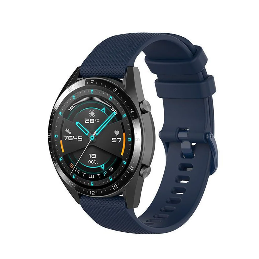 Correa de silicona para Samsung Galaxy Watch 7/6/5/pro/4/Classic/active 2 47-44mm 20mm/22mm pulsera deportiva huawei gt 18mm correa de reloj