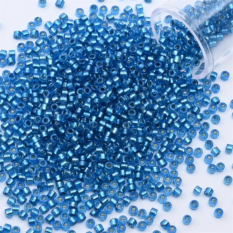 2mm Silver Colour Mini Japanese Glass Beads for DIY Craft